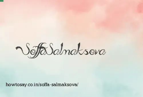Soffa Salmaksova