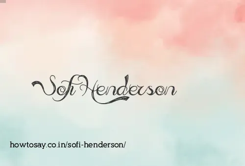 Sofi Henderson