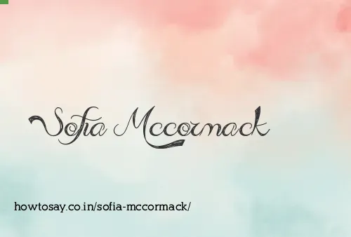 Sofia Mccormack