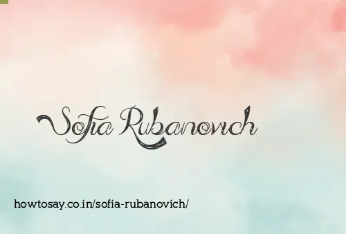 Sofia Rubanovich