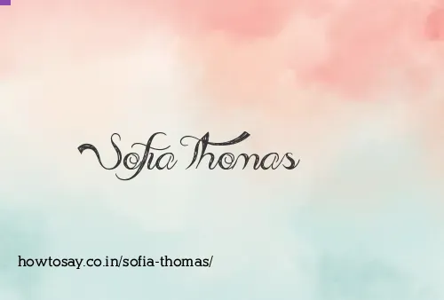 Sofia Thomas