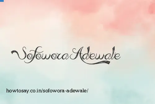 Sofowora Adewale