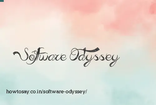 Software Odyssey