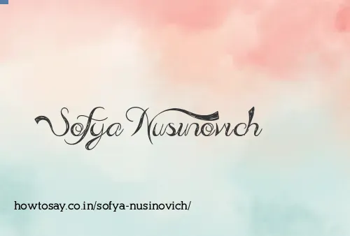Sofya Nusinovich