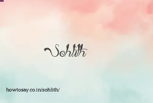 Sohlith