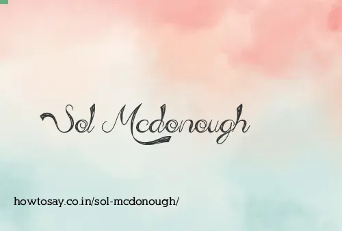 Sol Mcdonough