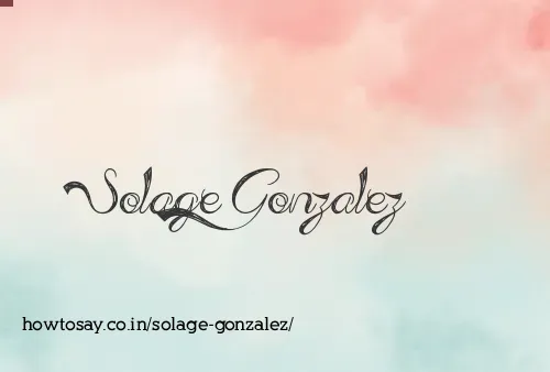 Solage Gonzalez