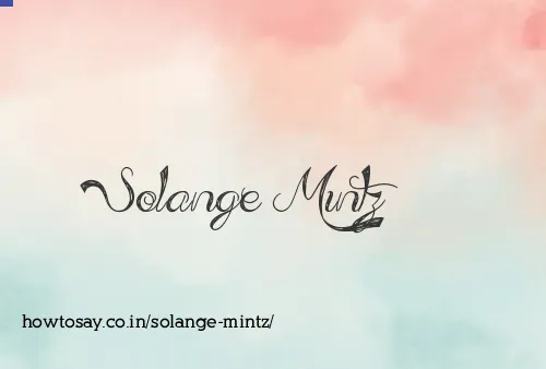 Solange Mintz