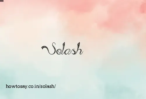 Solash