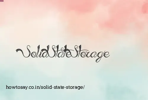 Solid State Storage