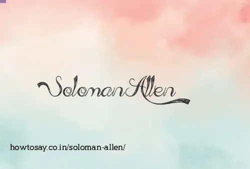 Soloman Allen