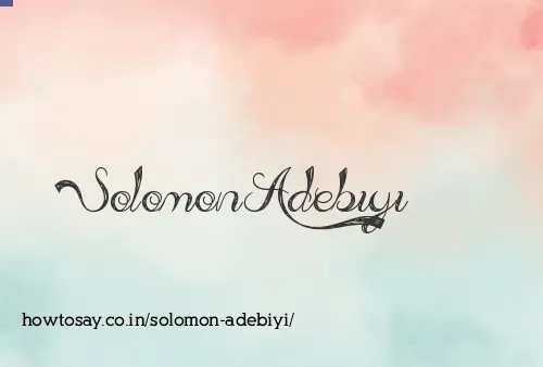 Solomon Adebiyi