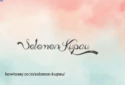 Solomon Kupau