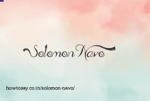 Solomon Navo