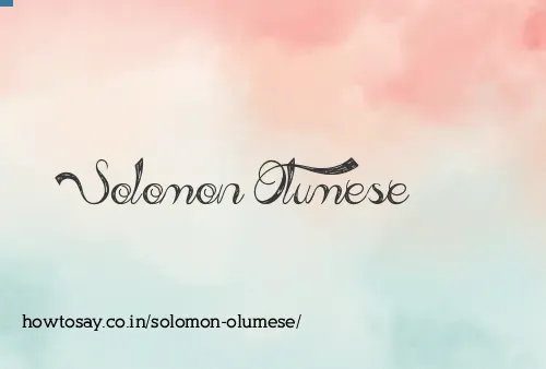 Solomon Olumese
