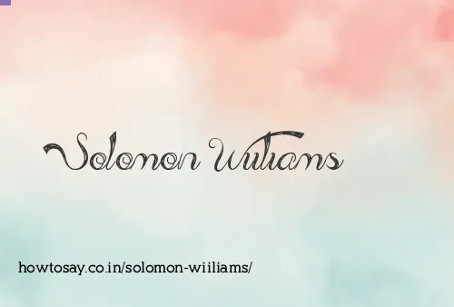 Solomon Wiiliams