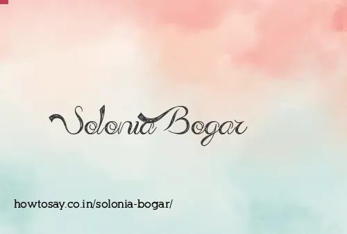 Solonia Bogar
