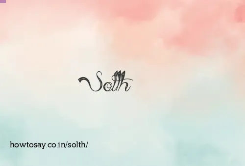 Solth
