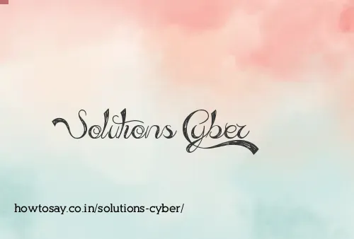 Solutions Cyber
