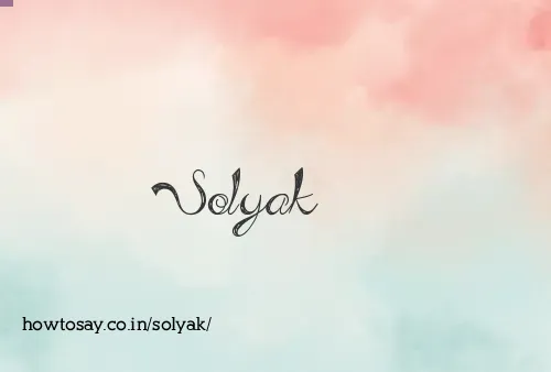 Solyak