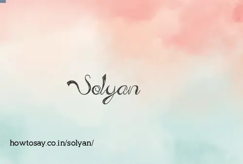 Solyan