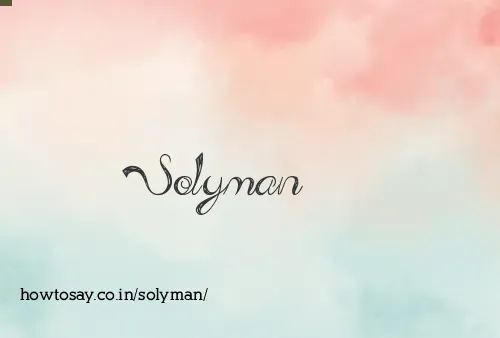 Solyman