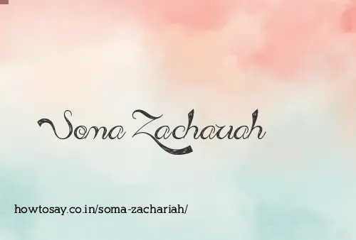 Soma Zachariah