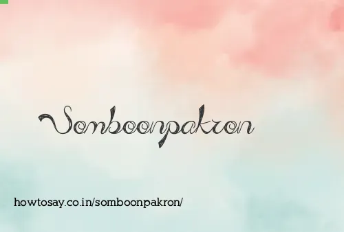 Somboonpakron