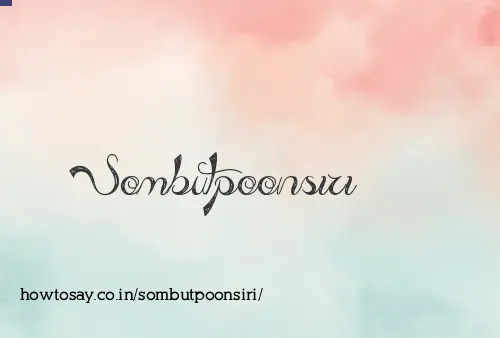 Sombutpoonsiri