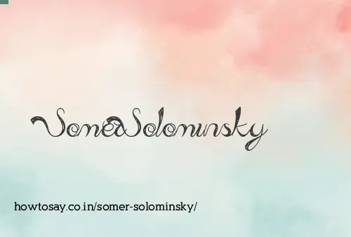 Somer Solominsky