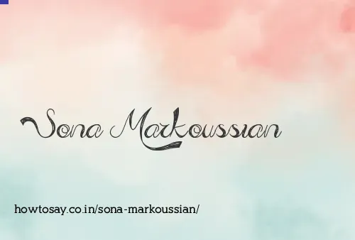 Sona Markoussian