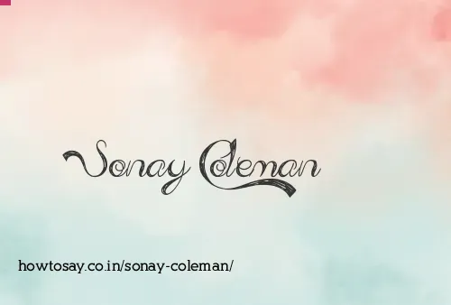 Sonay Coleman
