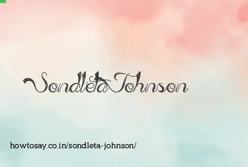 Sondleta Johnson