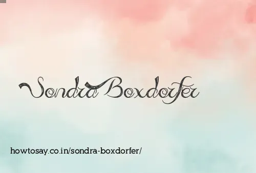 Sondra Boxdorfer