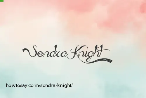 Sondra Knight
