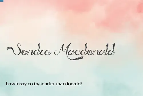 Sondra Macdonald