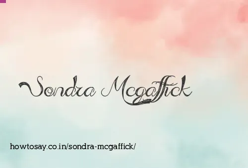 Sondra Mcgaffick