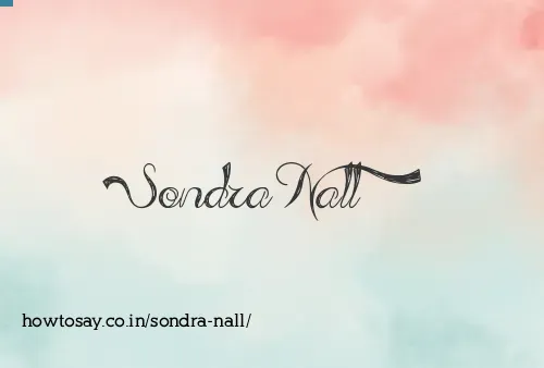 Sondra Nall