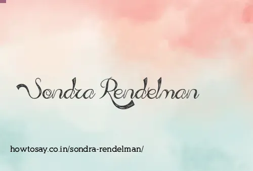 Sondra Rendelman
