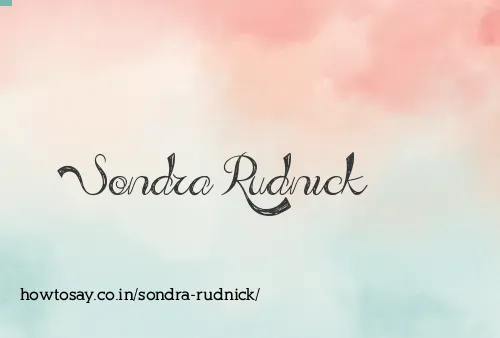 Sondra Rudnick