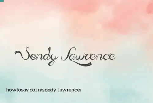 Sondy Lawrence