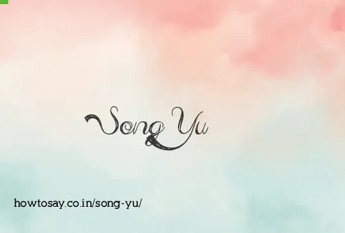 Song Yu