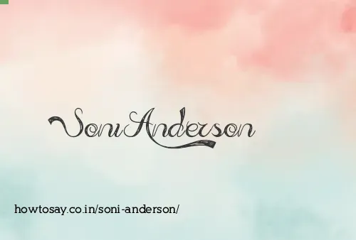 Soni Anderson