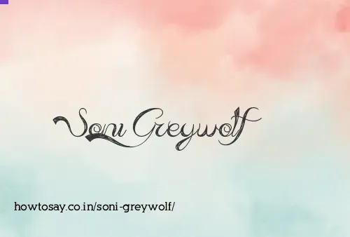 Soni Greywolf