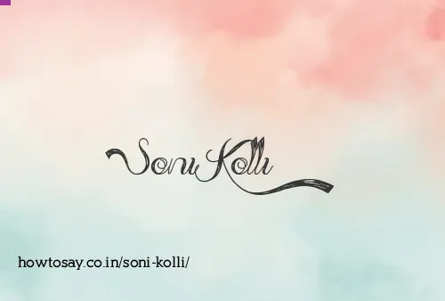 Soni Kolli