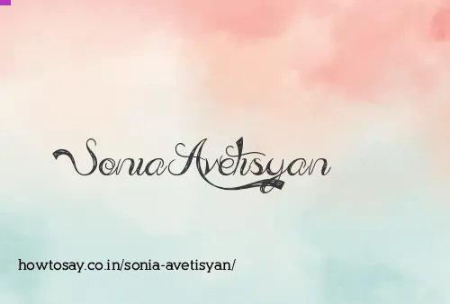 Sonia Avetisyan
