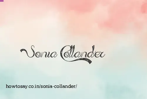 Sonia Collander