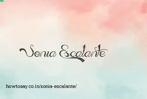 Sonia Escalante