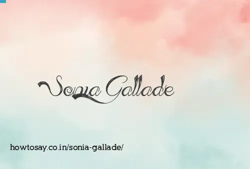 Sonia Gallade