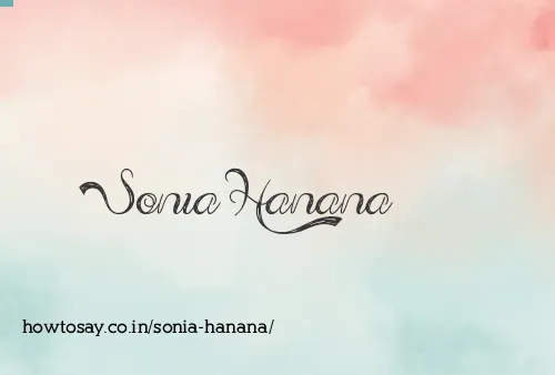 Sonia Hanana